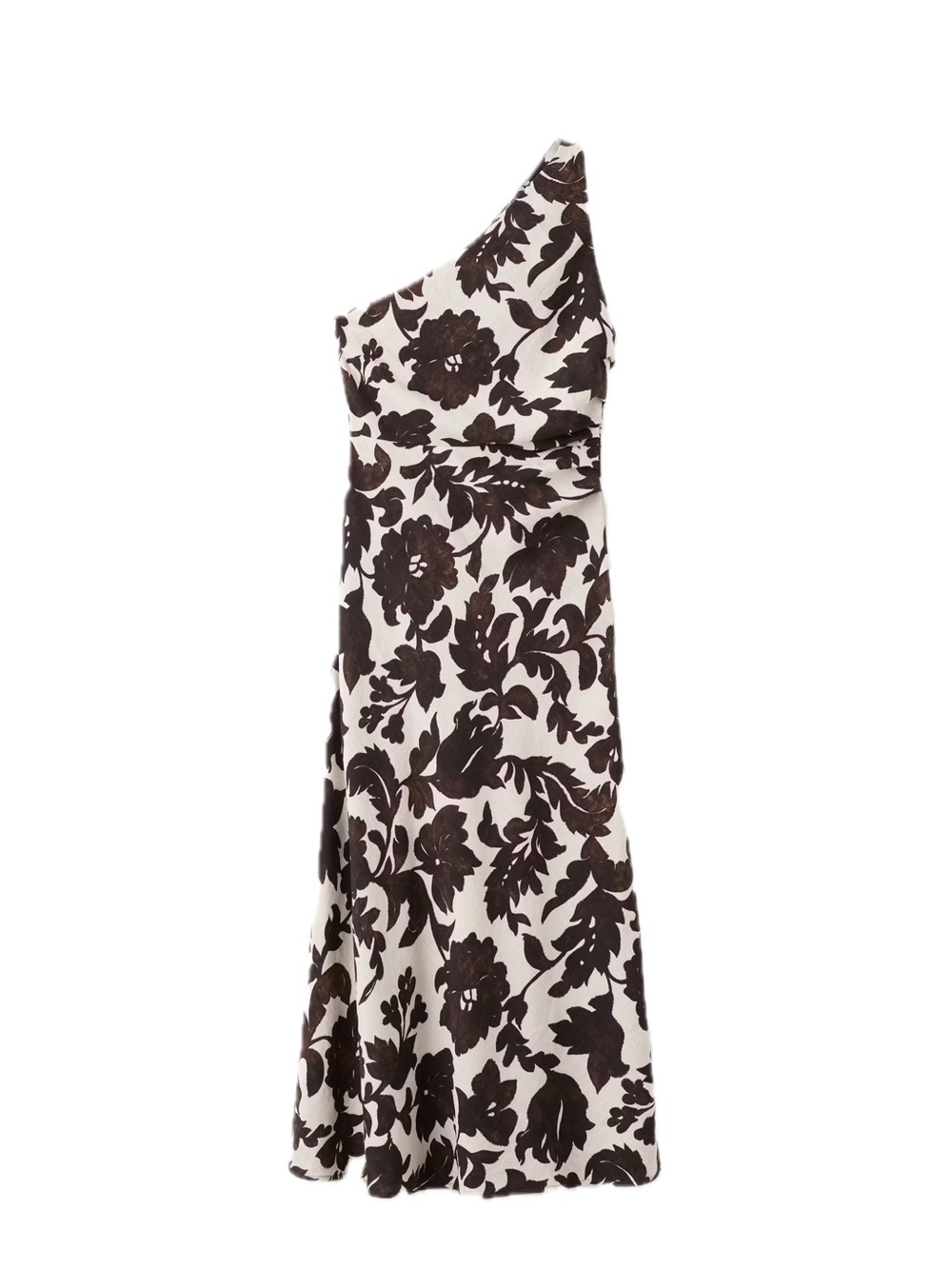 Mango Asymmetrical Floral Print Dress